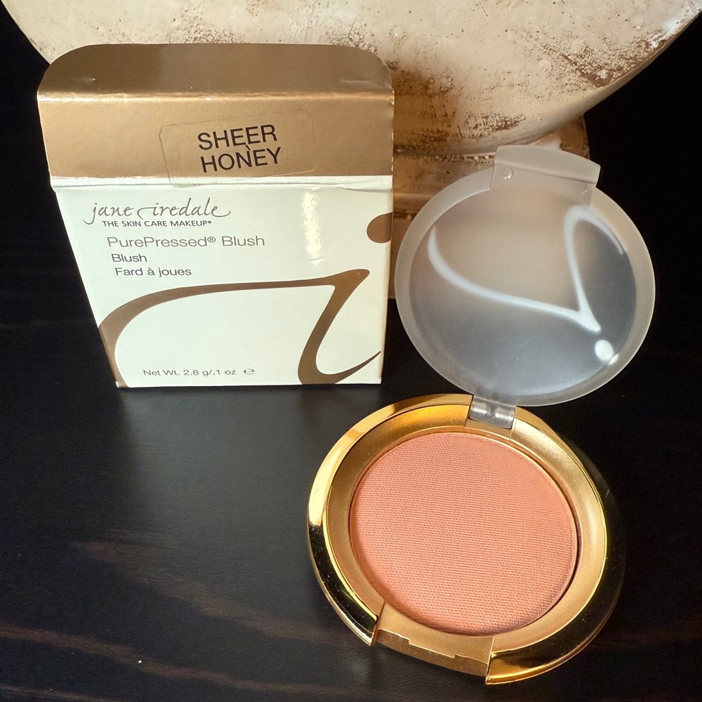 Jane Iredale PurePressed‎ Blush Sheer Honey 2.8g Mineral Makeup Compact